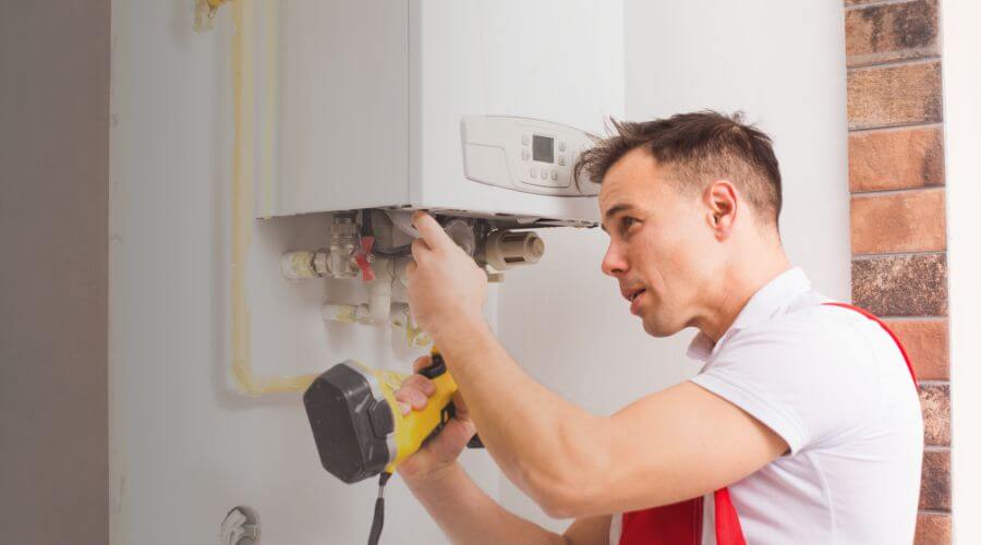 Professional water heater repair in Schulter, OK